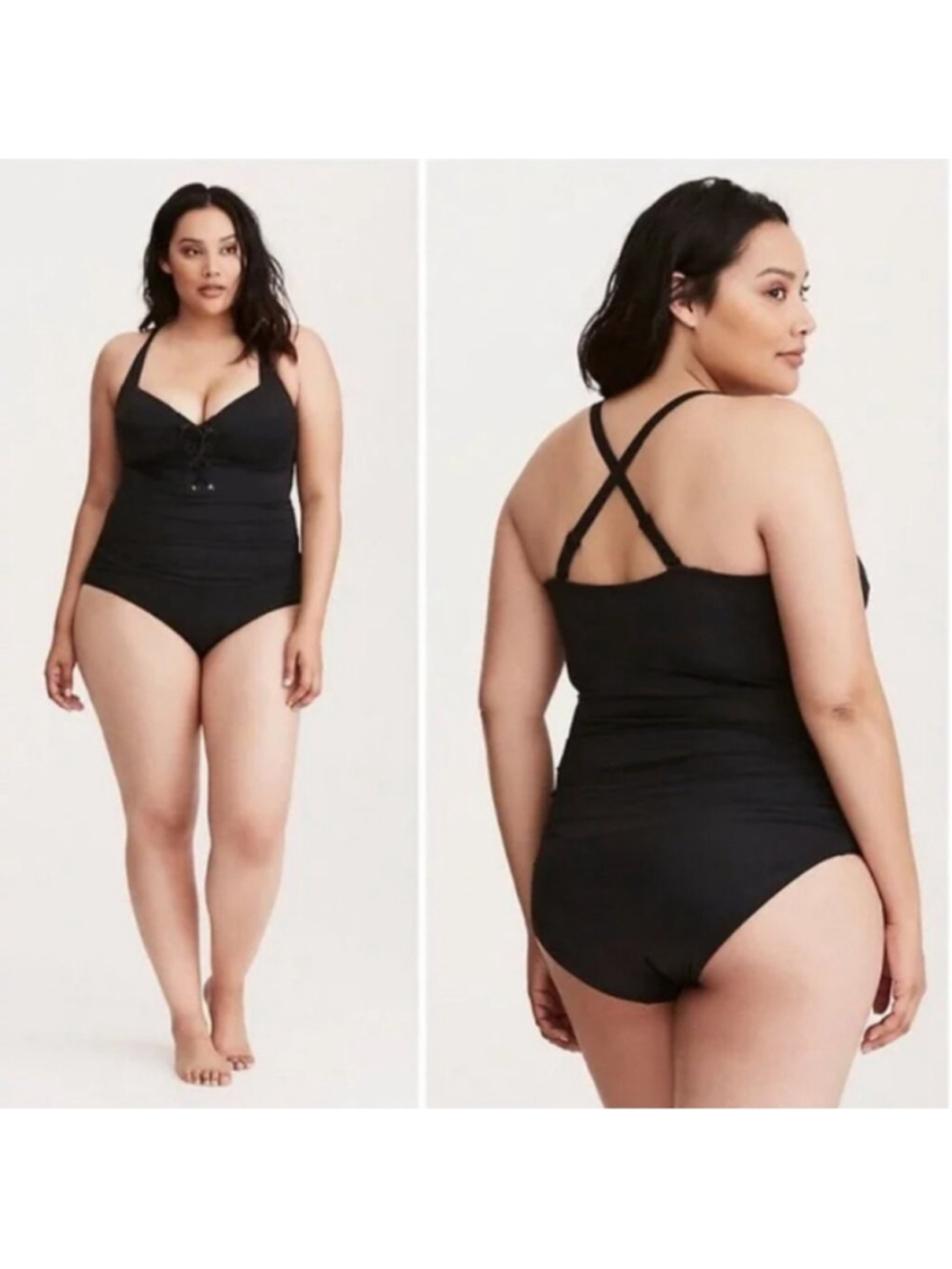 Torrid Lace Up One Piece Swimsuit Size 4X